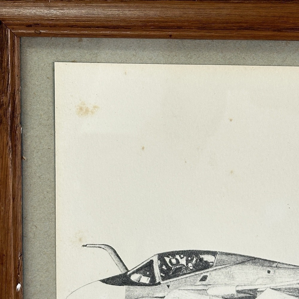 A-6E Intruder Military Lithograph Framed W.C. Hall 1988 Signed #15/1000 15×12 - Picture 3 of 6